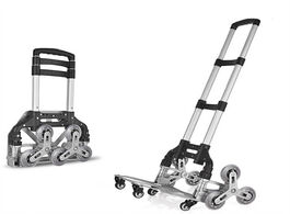 Foto van Huis inrichting b life stair climbing hand truck aluminum alloy portable cart 6 crystal wheels all t