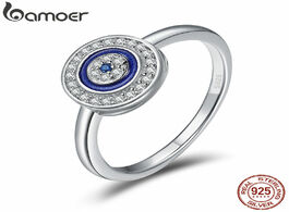 Foto van Sieraden bamoer authentic 100 925 sterling silver lucky blue eyes women finger ring wedding engageme