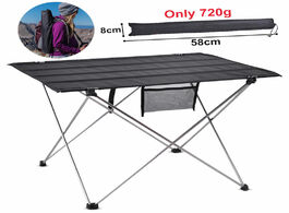 Foto van Meubels portable outdoor camping table foldable desk furniture computer bed ultralight aluminium hik