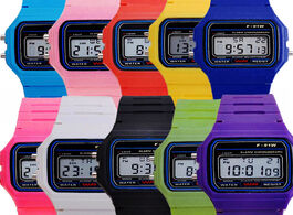 Foto van Horloge multi function ultra thin luminous led kids watches f91 sports electronic watch children gir
