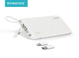 Foto van Telefoon accessoires romoss qs10 power bank10000mah with built in micro usb cable external battery p