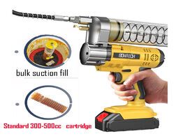 Foto van Gereedschap 20v cordless grease gun with battery and charger dual fit for standar cartridge suckion 