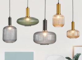 Foto van Lampen verlichting nordic restaurant pendant lights bar hanging lamp bedroom living room glass lustr