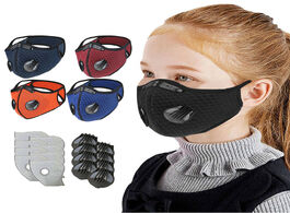 Foto van Sport en spel 4pcs 8 filters pm2.5 children outdoor riding multifunctional sports mask washable reus