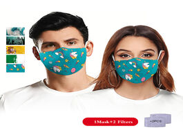 Foto van: Beveiliging en bescherming adult big mouth 3d printed face fabric masks la casa de papelskull reusab