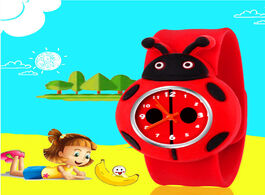 Foto van Horloge ladybug cartoon pattern children watches for girls gifts silicone strap kids watch child stu