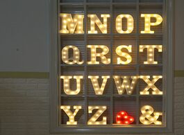 Foto van Huis inrichting 23cm diy luminous lights led letter night light creative letters alphabet number bat