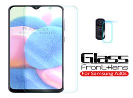 Foto van Telefoon accessoires 2 in 1 camera protective glass for samsung a30s a307f sm ds tempered on the gal