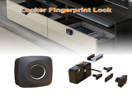 Foto van Beveiliging en bescherming mini smart locker fingerprint lock padlock battery powered keyless digita
