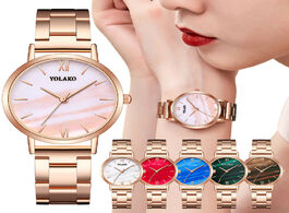 Foto van Horloge luxurious wristwatches for women sleek minimalist fashion with strap stainless stee dial s q