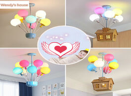 Foto van Lampen verlichting creative color balloon chandelier lamps children s room boy girl bedroom lamp nor