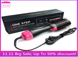 Foto van Huishoudelijke apparaten one step hair dryer and volumizer hot air brush heated brushes straightener