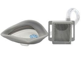 Foto van Beveiliging en bescherming hepa13 dustproof and anti fog electric air supply portable mobile lung pr