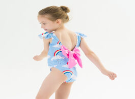 Foto van Sport en spel 2019 new baby girl swimsuit children one piece swimwear pretty flounce bowknot bathing