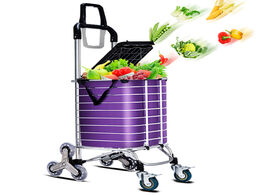 Foto van Huis inrichting b life grocery laundry utility foldable shopping cart with pp top cover can sit on i