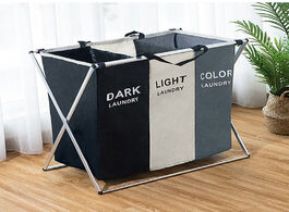 Foto van Huis inrichting foldable laundry basket portable dirty clothes organizer storage with stand high cap