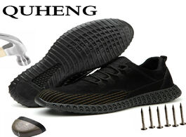 Foto van Schoenen quheng breathable safety shoes men boots summer comfort ultra light soft bottom and women p