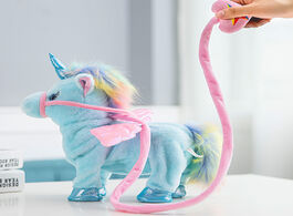 Foto van Speelgoed singing and walking unicorn electronic plush robot horses new christmas gift toys for kids