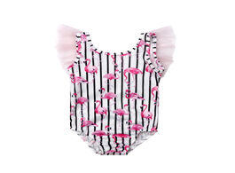 Foto van Sport en spel baby kids girls one piece flamingo tulle swimsuit little girl bikini beach suit swimsu