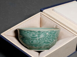 Foto van Huis inrichting pinny 85ml ceramic embossed dragon teacups celadon kung fu master cup traditional ch