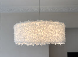 Foto van Lampen verlichting modern simulated feathers pendant lights living room bedroom fabric lamp home dec
