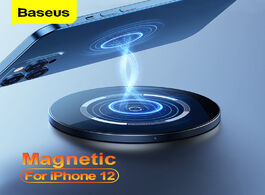 Foto van Telefoon accessoires baseus qi magnetic wireless charger for iphone 12 11 pro max x mini induction 1