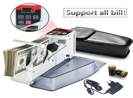 Foto van Computer v40 mini portable handy money counter for most currency note bill cash counting machine wit