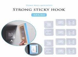 Foto van Huis inrichting double sided adhesive wall hooks hanger strong transparent suction cup sucker storag