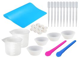 Foto van Huis inrichting eleg silicone mixing cups for resin measuring 100ml epoxy with mat 2pcs stir s