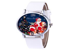 Foto van Horloge watch for women christmas printed dial leather ladies watches 2020 diamond digital scale fem