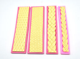 Foto van Huis inrichting long knit rope string shape silicone mold 3d for cake border decorating pastry candy