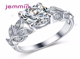 Foto van Sieraden shiny aaa zircon engagement rings for women rose gold color 925 sterling silver wedding fem