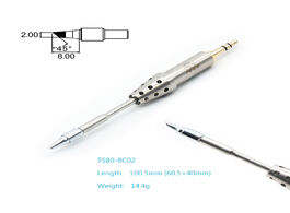 Foto van Gereedschap original ts bc02 j02 replacement iron tip for ts80 soldering solder station lead free cr