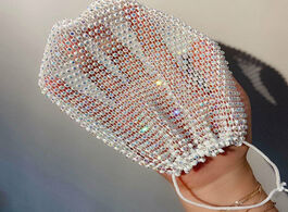 Foto van Sieraden luxury jewelry bling rhinestone mask halloween costume elastic for women fashion crystal de