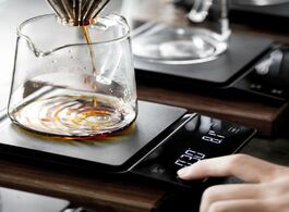 Foto van Huis inrichting 3kg 0.1g coffee scale with timer smart drip precision pot household portable digital
