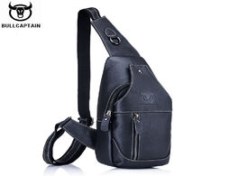 Foto van Tassen bullcaptain multifunctional messenger bag chest bags for men s short distance travel leather 