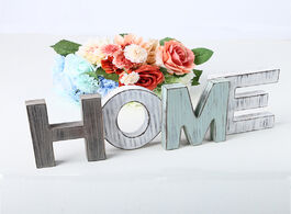 Foto van Huis inrichting wooden craft home decoration supplies letter creative crafts sign standing cut out m