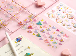 Foto van Kantoor school benodigdheden fantasy epoxy crystal kawaii cute sticker bullet journal for diy diary 