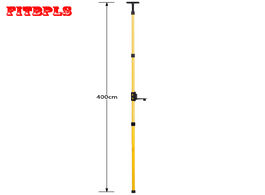 Foto van Gereedschap 4m yellow extend telescoping pole 1 4 and 5 8 interface mount ceiling leveling rod for l