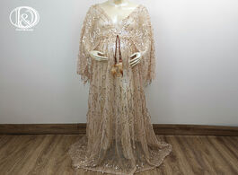 Foto van Baby peuter benodigdheden don judy golden sequin tassels maternity sequence dress for photo shoot ch