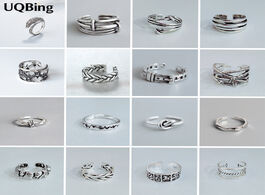 Foto van Sieraden top grade vintage 925 sterling silver adjustable star layer bowknot rings for women birthda