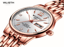 Foto van Horloge wrist watch luminous women s watches relojes hour waterproof alloy clock zegarki female stai