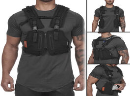 Foto van Tassen function military tactical chest bag vest outdoor hip hop sports fitness men protective refle