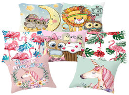 Foto van Huis inrichting flamingo owl cartoon cushion cover 45x45 decorative sofa cushions pillowcases polyes