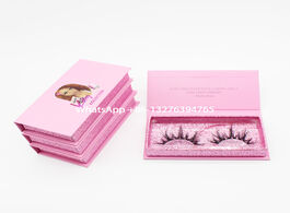 Foto van Schoonheid gezondheid lashes eyelashes mink private label sweet pink cartoon portrait lash cases cus