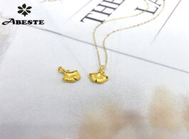 Foto van Sieraden ani 18k au750 solid yellow gold chain women engagement necklace mini style birthday gift gi