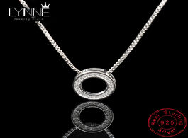 Foto van Sieraden newest fashion elegant rhinestone necklaces round pendants neckalce 925 sterling silver cho