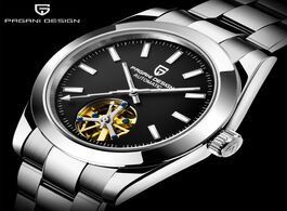 Foto van Horloge pagani design top brand men mechanical watch tourbillon stainless steel automatic waterproof