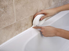 Foto van Bevestigingsmaterialen new sealing strip bathroom shower sink bath caulk tape white pvc self adhesiv