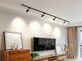 Foto van Lampen verlichting gu10 holder led track light aluminum ceiling rail tracking lighting spot spotligh